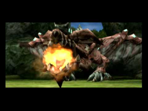Scène de jeu de Phantasy Star Portable 2 sur PSP