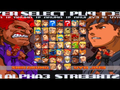 Scène de jeu de Street Fighter Alpha 3 Max sur PSP