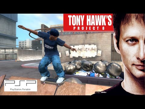Scène de jeu de Tony Hawk's Project 8 sur PSP