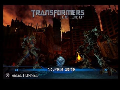 Scène de jeu de Transformers, le jeu sur PSP