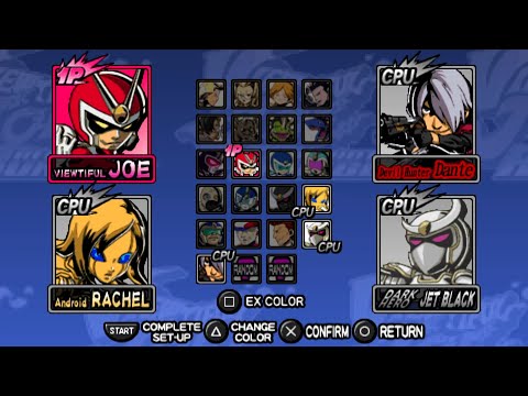 Scène de jeu de Viewtiful Joe: Red Hot Rumble sur PSP