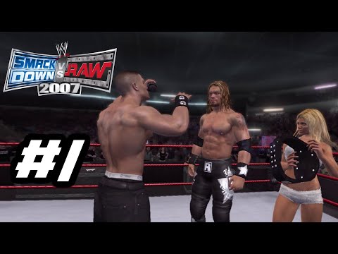 Scène de jeu de WWE SmackDown vs. Raw 2007 sur PSP