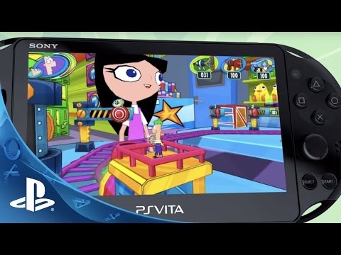 Scène de jeu de Phineas & Ferb: Day of Doofenshmirtz sur PS Vita