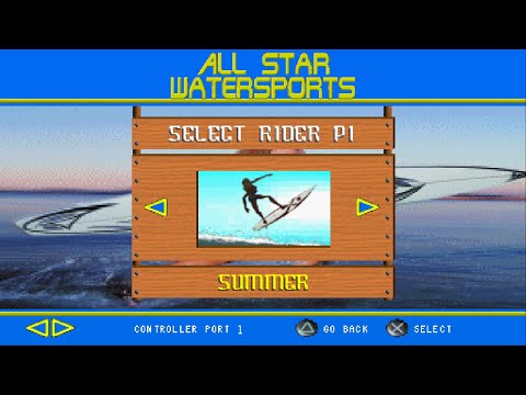Screen de All Star Watersports sur PS One