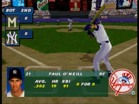 Screen de All-Star Baseball 1997 featuring Frank Thomas sur PS One