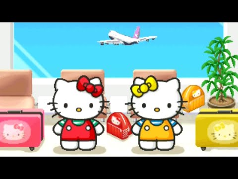 Scène de jeu de Hello Kitty to Album Nikki o Tsukuri Masho! sur PS One