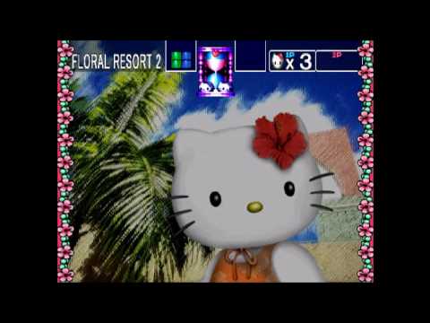 Scène de jeu de Hello Kitty's Cube Frenzy sur PS One