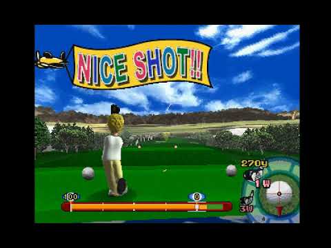 Scène de jeu de Jikkyou Golf Master 2000 sur PS One