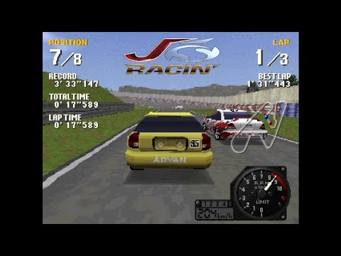 Scène de jeu de J's Racin' sur PS One