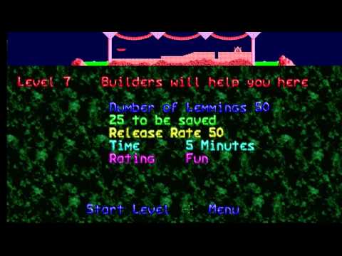 Scène de jeu de Lemmings & Oh No! More Lemmings sur PS One