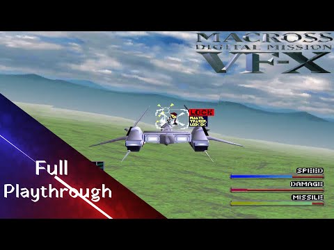 Scène de jeu de Macross Digital Mission VF-X sur PS One