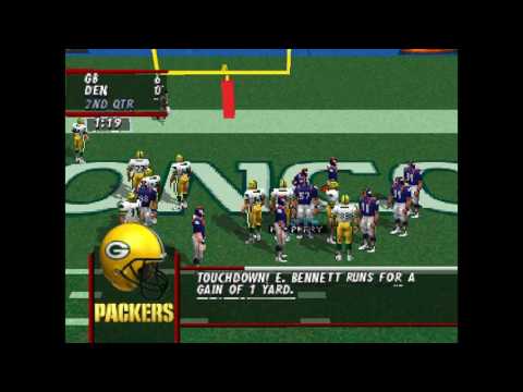 Scène de jeu de Madden NFL 98 sur PS One