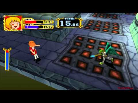 Scène de jeu de Majokko Daisakusen: Little Witching Mischiefs sur PS One