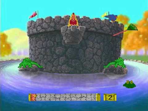 Scène de jeu de Mars Moose Cosmic Quest 2: Fairy Tale Island sur PS One