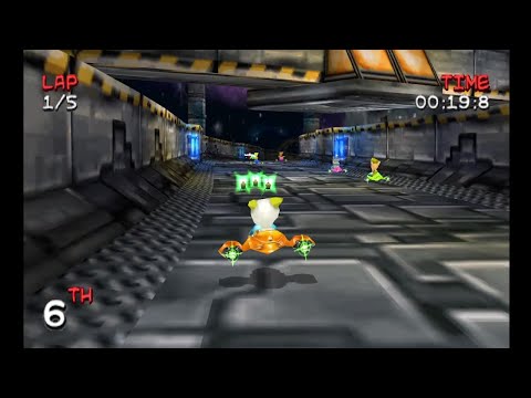 Scène de jeu de Miracle Space Race sur PS One