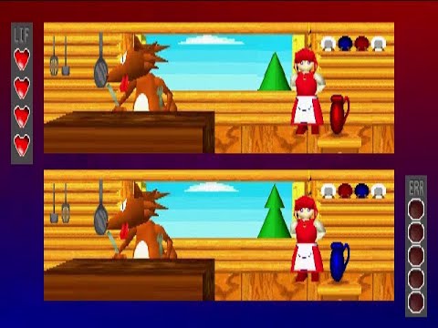 Scène de jeu de Miracle World: Fushigi no Kuni no IQ Meiro sur PS One