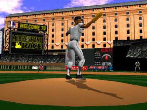 Scène de jeu de MLB Pennant Race sur PS One