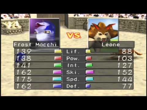 Scène de jeu de Monster Rancher sur PS One