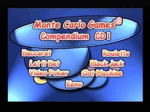 Screen de Monte Carlo Games Compendium sur PS One