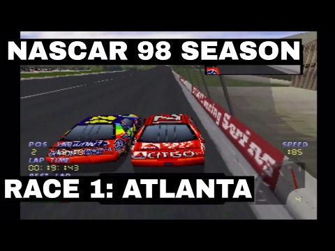 Scène de jeu de NASCAR 98 sur PS One