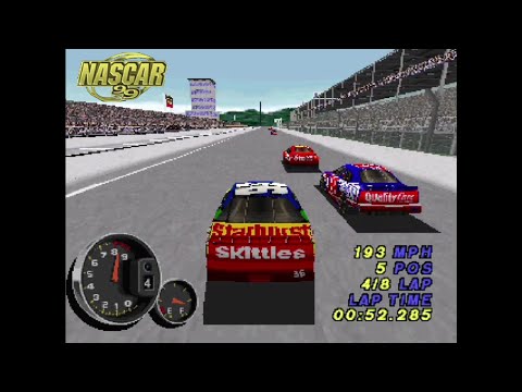 Scène de jeu de NASCAR 99 sur PS One