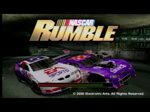 Scène de jeu de NASCAR Rumble sur PS One