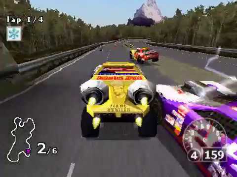 Illustration vidéo de NASCAR Rumble sur PS One