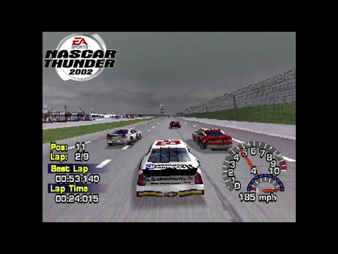 Aperçu du jeu NASCAR Thunder 2002 sur PS One