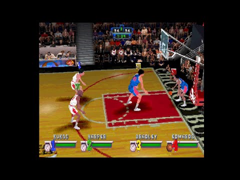 Scène de jeu de NBA Jam Extreme sur PS One