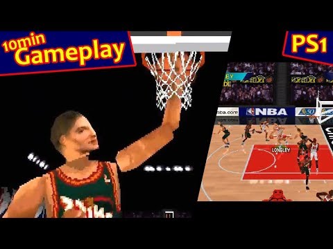 Scène de jeu de NBA ShootOut '97 sur PS One