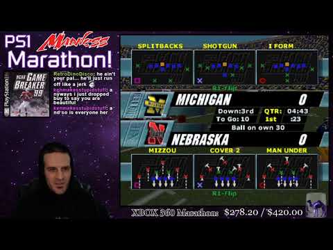 Scène de jeu de NCAA Gamebreaker 99 sur PS One