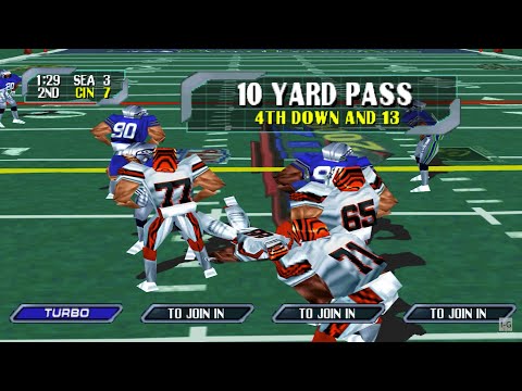 Scène de jeu de NFL Blitz 2000 sur PS One