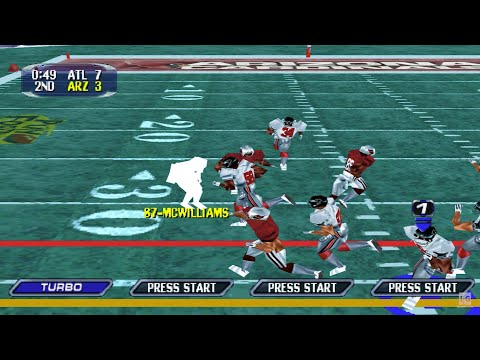 Scène de jeu de NFL Blitz 2001 sur PS One