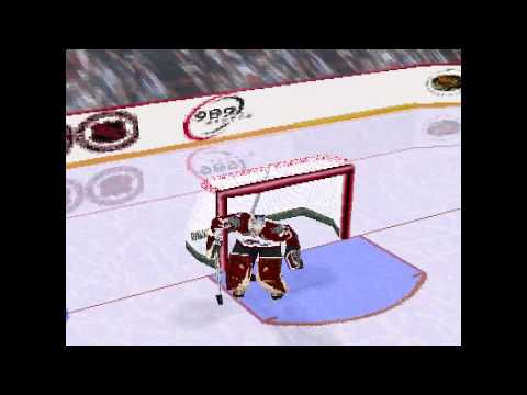 Scène de jeu de NHL FaceOff 99 sur PS One