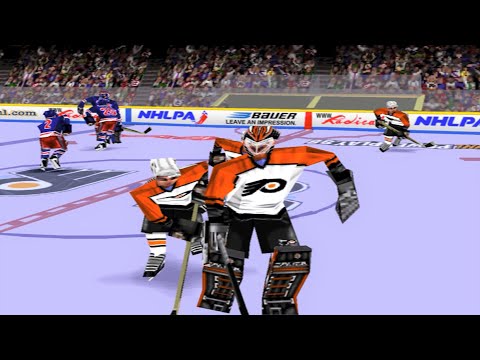 ScĂšne de jeu de NHL PowerPlay 98 sur PS One