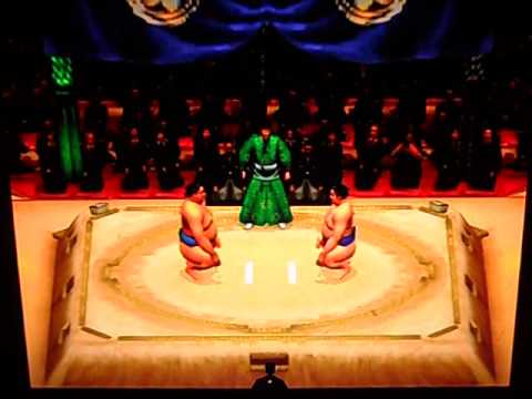 Scène de jeu de Nippon Sumo Kyoukai Kounin: Nippon Oozumou sur PS One