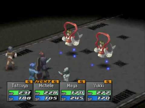 Scène de jeu de Persona 2: Innocent Sin sur PS One