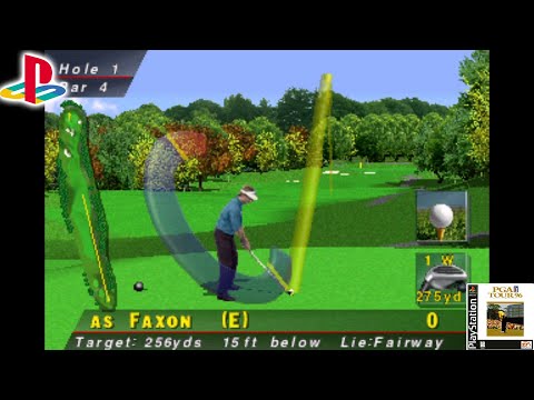 Scène de jeu de PGA Tour 96 sur PS One