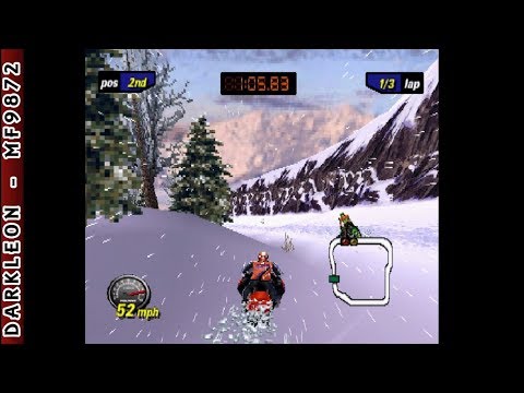 Scène de jeu de Polaris SnoCross sur PS One