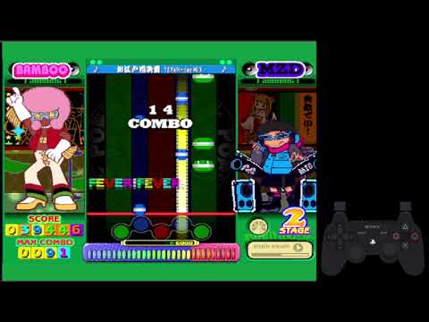 Scène de jeu de Pop'n Music 6 sur PS One