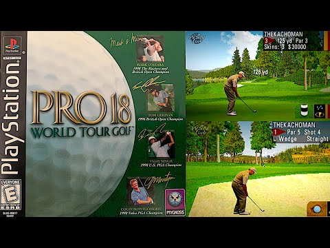Scène de jeu de Pro 18 World Tour Golf sur PS One