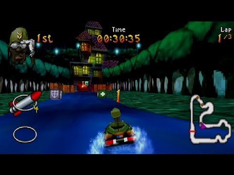 Scène de jeu de Renegade Racers sur PS One