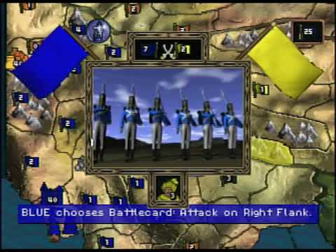 Scène de jeu de Risk sur PS One