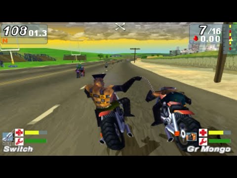 Scène de jeu de Road Rash: Jailbreak sur PS One