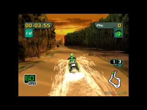 Scène de jeu de Sea-Doo Hydrocross sur PS One