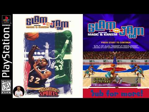 Scène de jeu de Slam 'n' Jam 96 featuring Magic & Kareem sur PS One