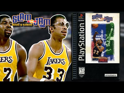 Illustration vidéo de Slam 'n' Jam 96 featuring Magic & Kareem sur PS One