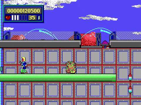 Scène de jeu de Space Chaser 2000 sur PS One