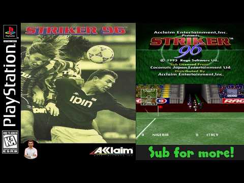 Scène de jeu de Striker '96 sur PS One