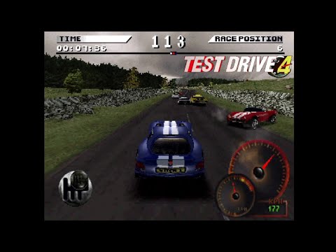 Scène de jeu de Test Drive 4 sur PS One